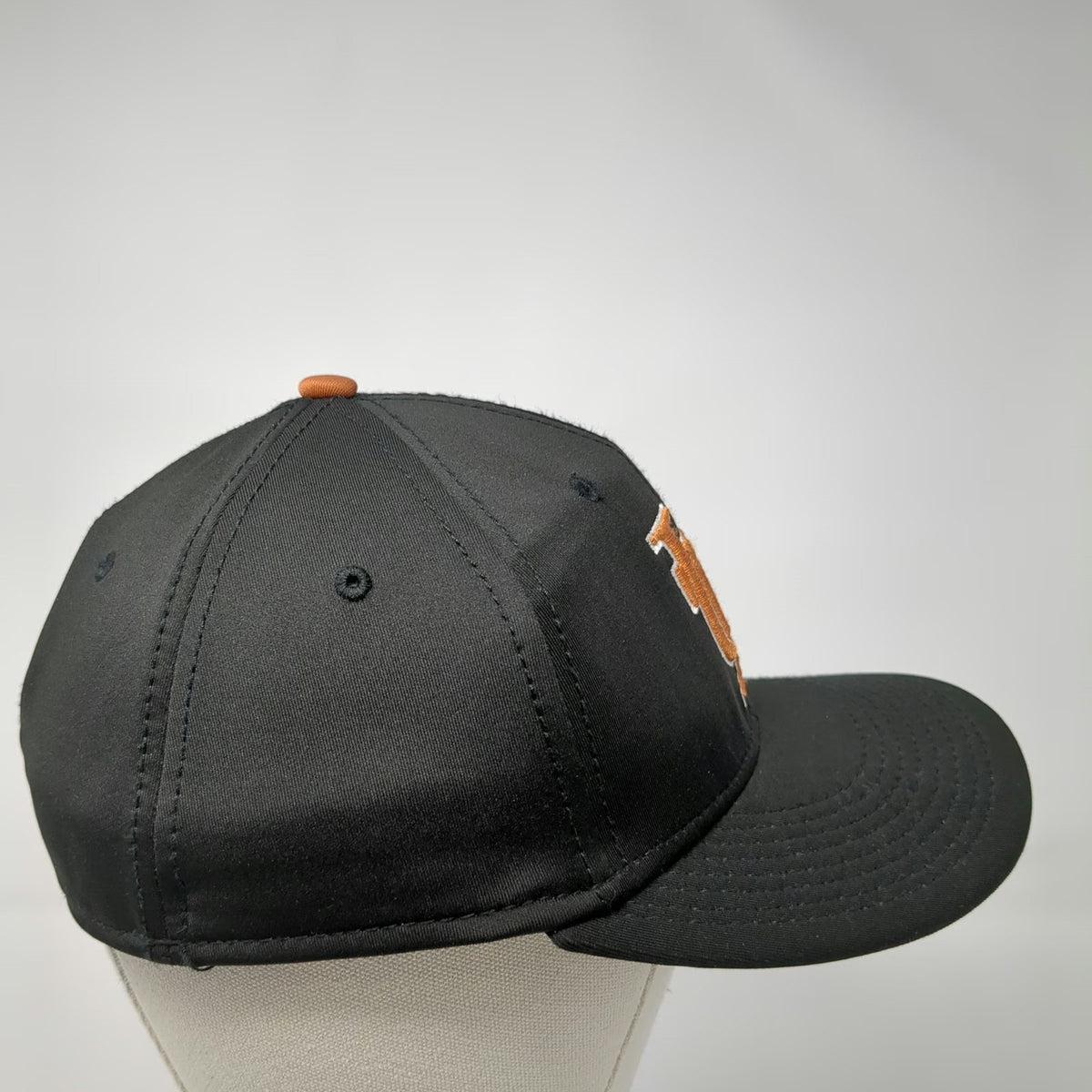 The Game Baseball Cap Black 7 Fitted UTPB University Pro Hat University of Texas