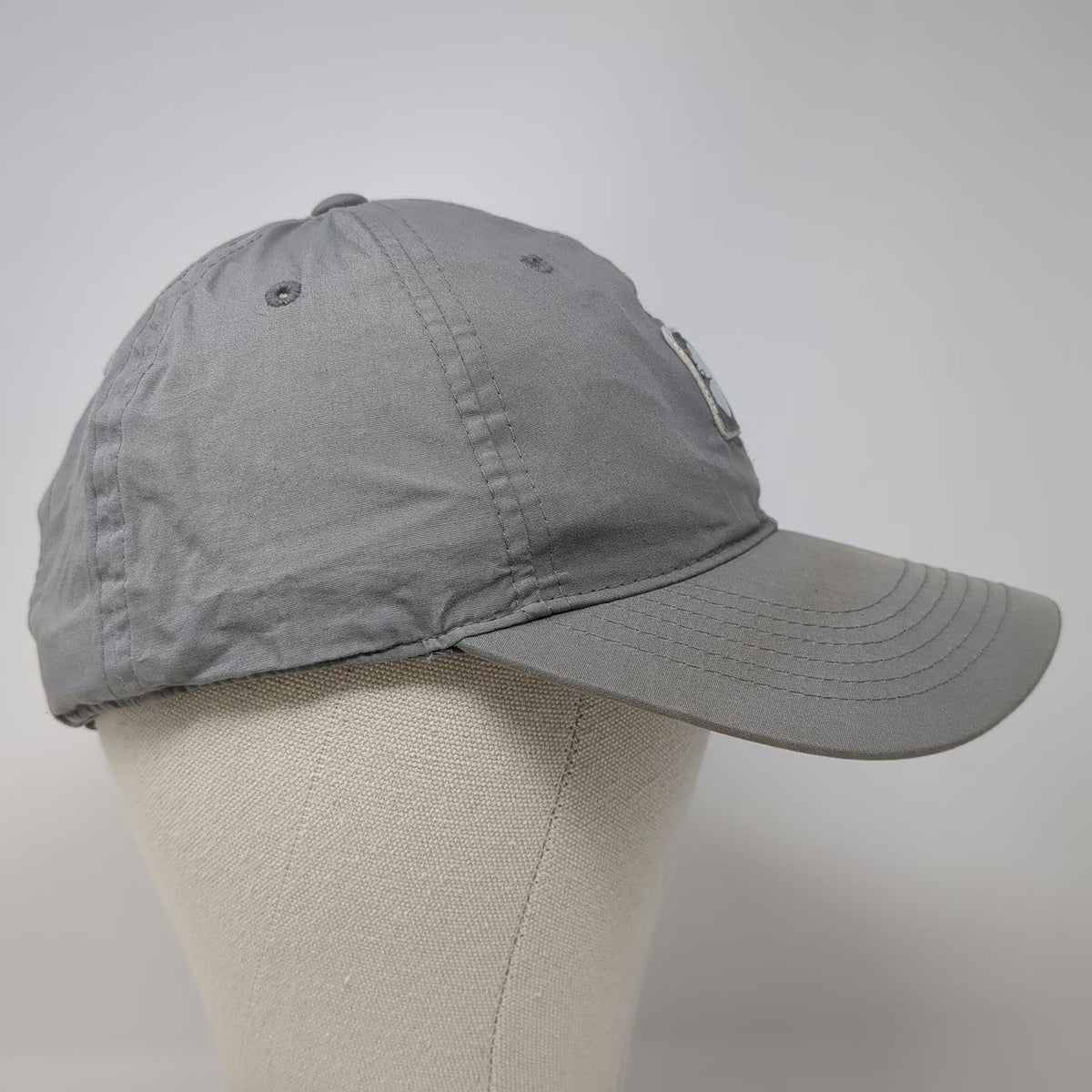 Black Clover Baseball Cap Gray One Size Live Lucky Patch Cotton Hat Slideback