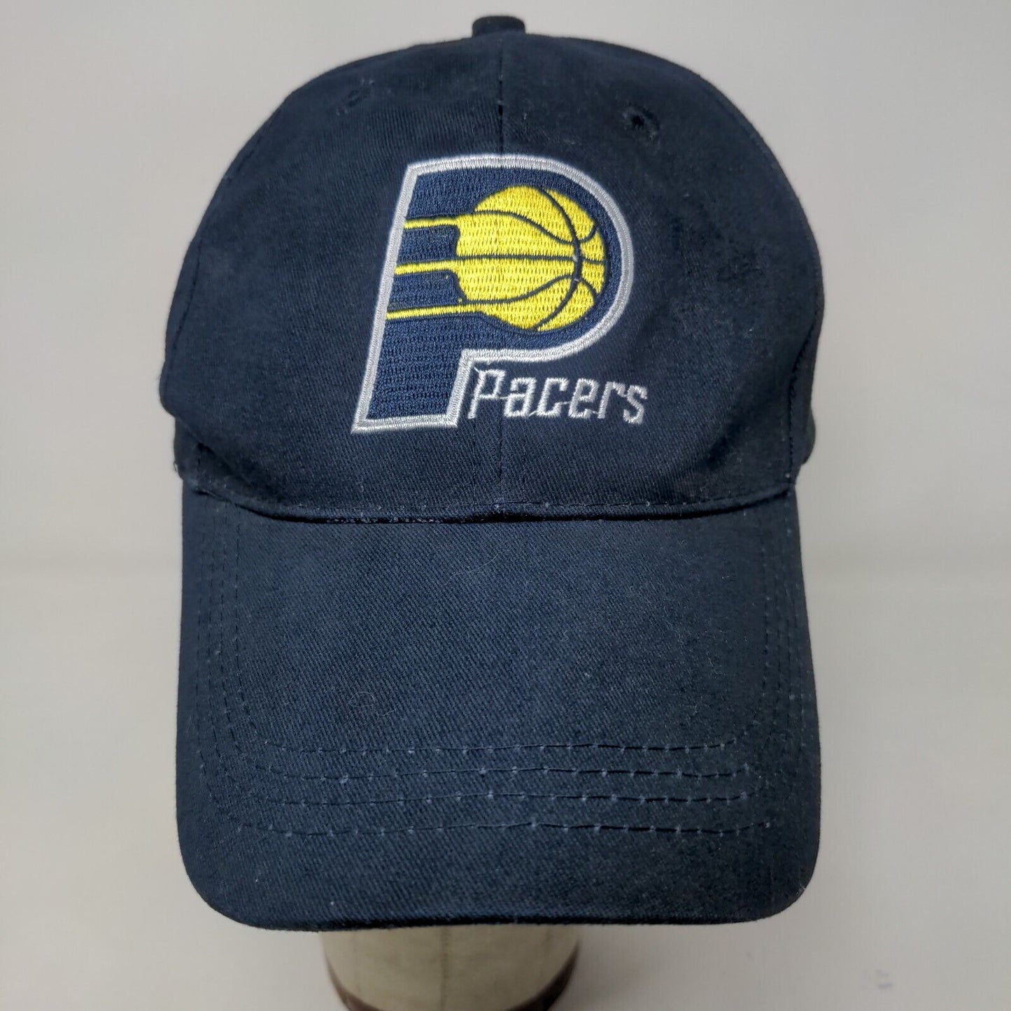 Indiana Pacers Men's Strapback Hat Blue Adjustable Embroidered Logo Cotton