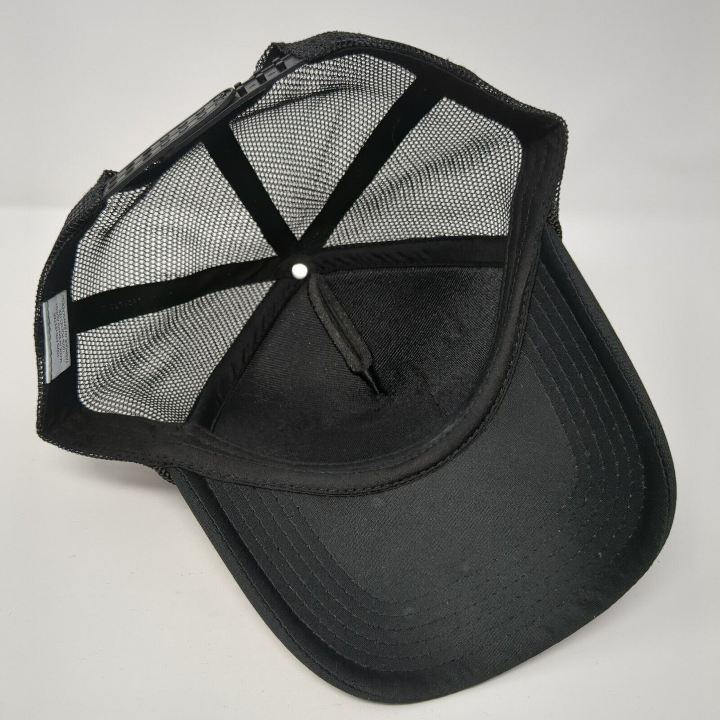 Alpha XI Delta South by Sea Snapback Trucker Hat Black One Size Mesh Back Rope