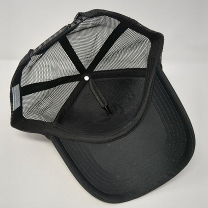 Alpha XI Delta South by Sea Snapback Trucker Hat Black One Size Mesh Back Rope