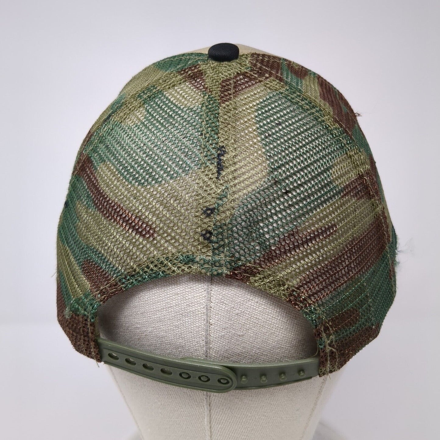 Dutch State Of Mind Snapback Mesh Back Trucker Hat Camo One Size District