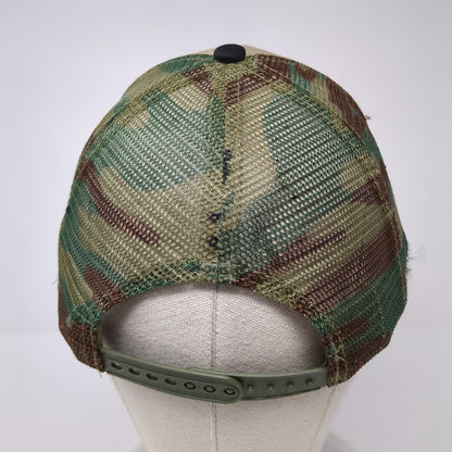 Dutch State Of Mind Snapback Mesh Back Trucker Hat Camo One Size District