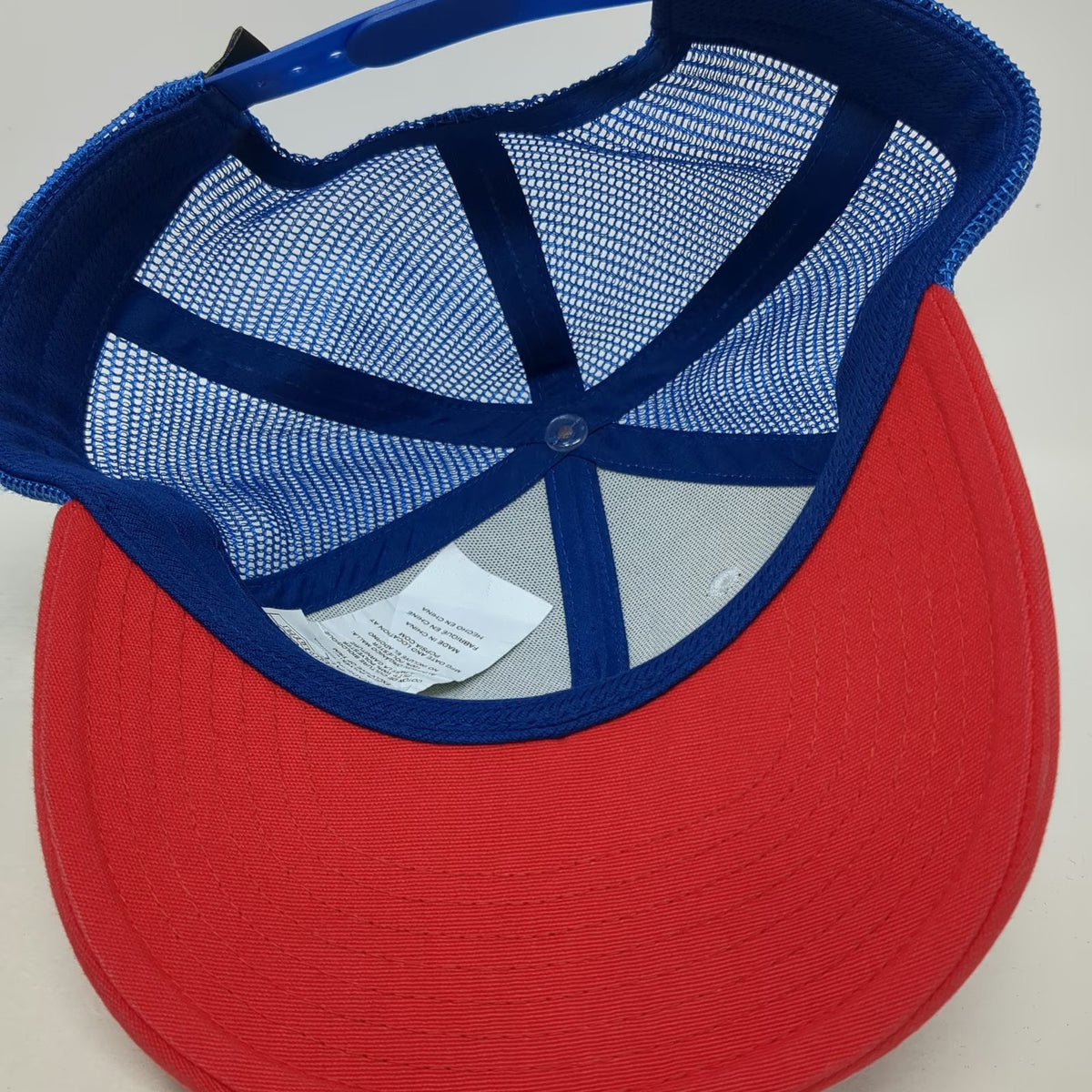 Patagonia Trucker Hat White Red Blue One Size Mesh Back Snapback Logo Cap
