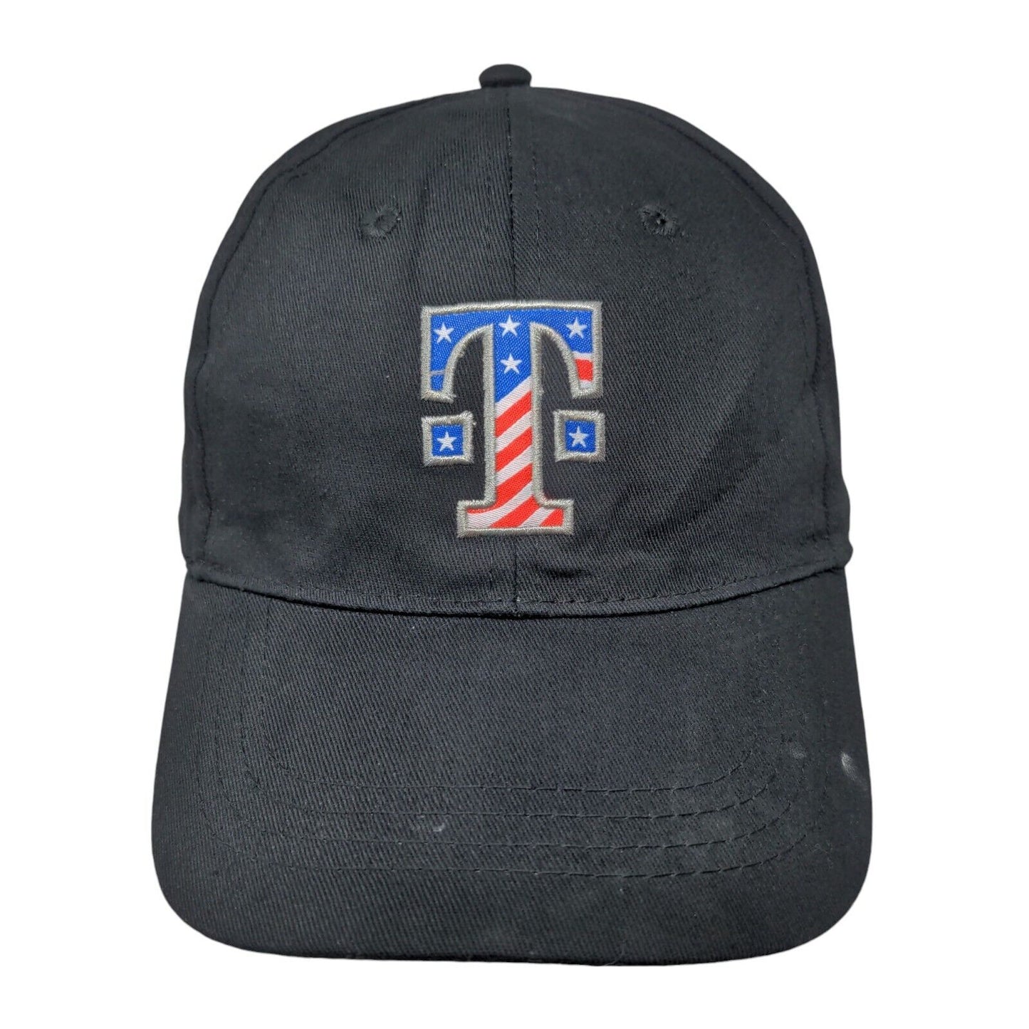 T-Mobile USA Flag Strapback Hat Black One Size Mobilize For Service