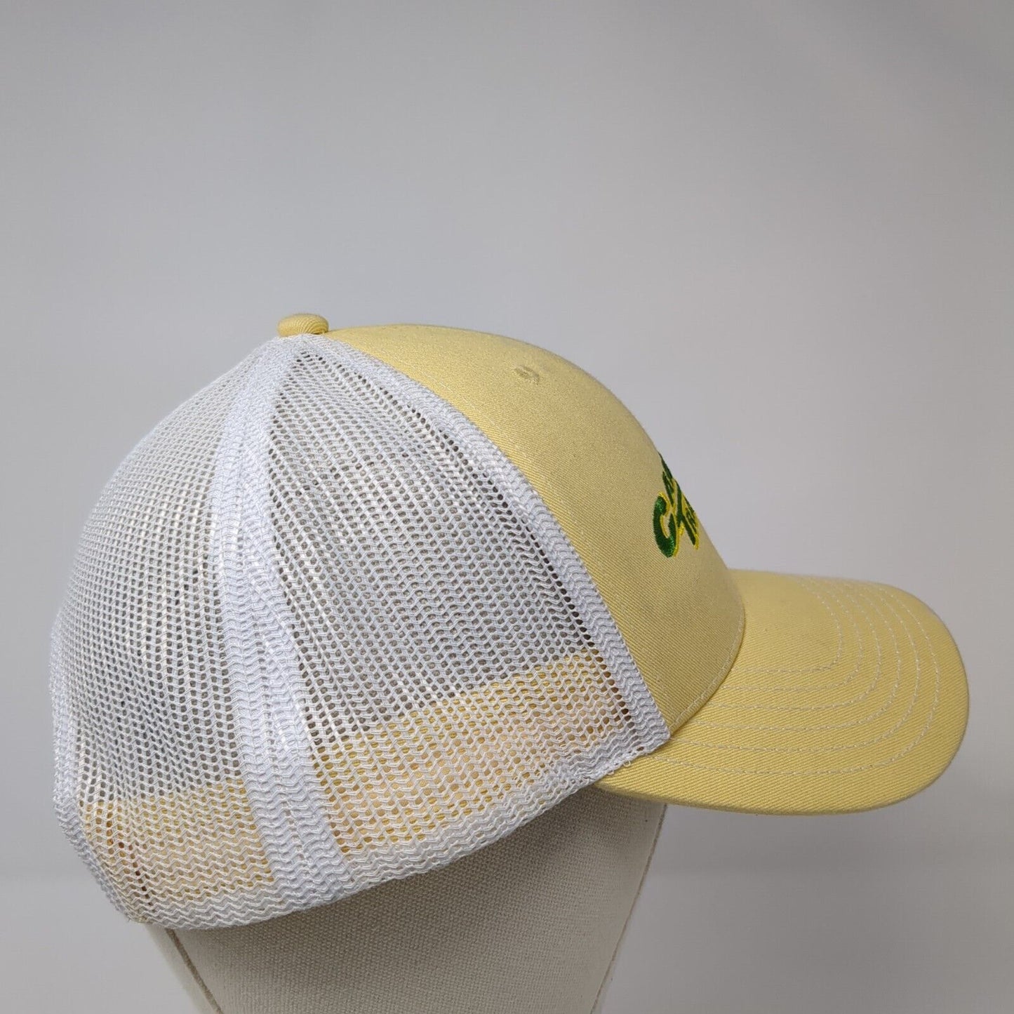 Campbell Tractor Co. Snapback Trucker Hat Yellow One Size Adjustable John Deere