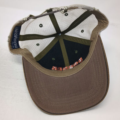 Paramount Trucker Hat Brown Camo Border States One Size Snapback Mesh Cap
