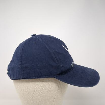 US Air Force Strapback Hat Blue OS Adjustable Embroidered Patriotic 6 Panel