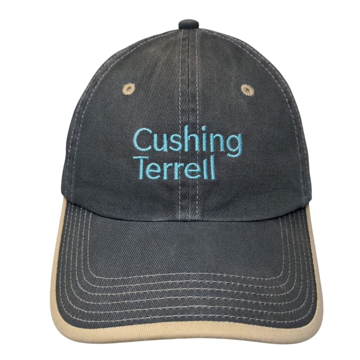Cushing Terrell Strapback Hat Blue OSFA Adjustable Embroidered Port Authority