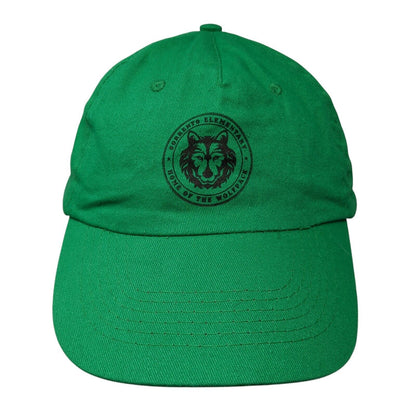 Sorrento Elementary Home Of The Wolfpack Strapback Hat Green OS Adjustable
