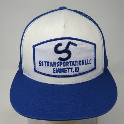 5S Transportation Emmett ID Huskies Trucker Hat Blue One Size Adjustable Yupoong