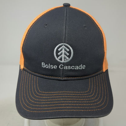 Port Authority Boise Cascade Gray Orange One Size Trucker Hat Mesh Snapback Logo
