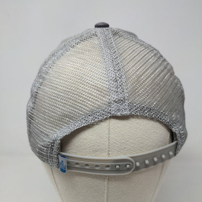 The North Face Men's Snapback Mesh Back Hat Gray Adjustable Patch Logo