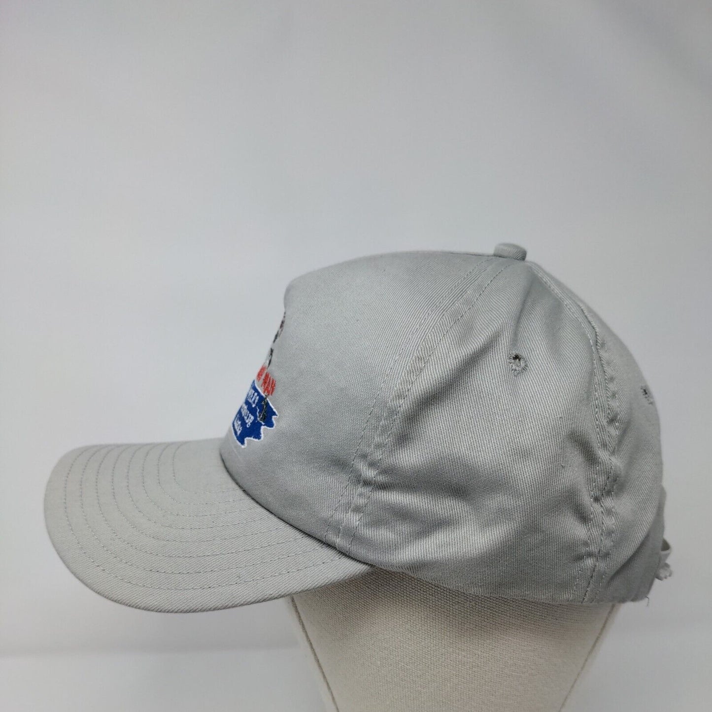 Magic Man Charters Petersburg Alaska Snapback Hat Gray OSFA Embroidered