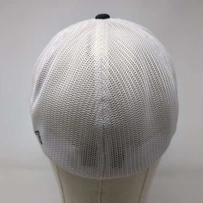 Pacific Headwear Fitted Trucker Hat Black 7 3/8-8 D-Series 405 Mesh Back