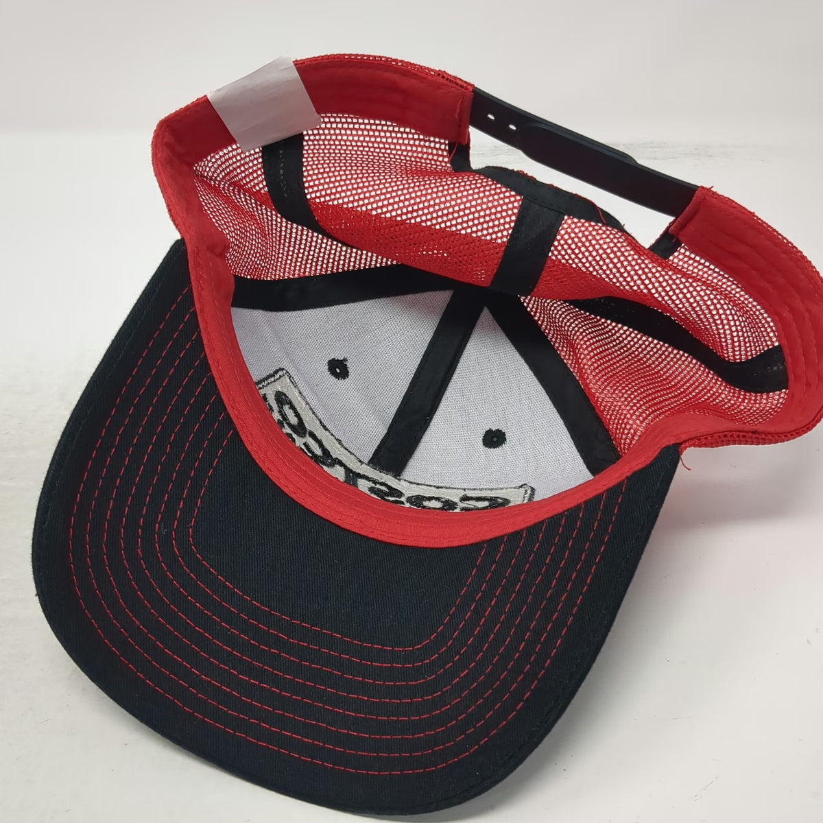 BAMKO Costco Wholesale Baseball Cap Black Red One Size Mesh Back Snapback Hat