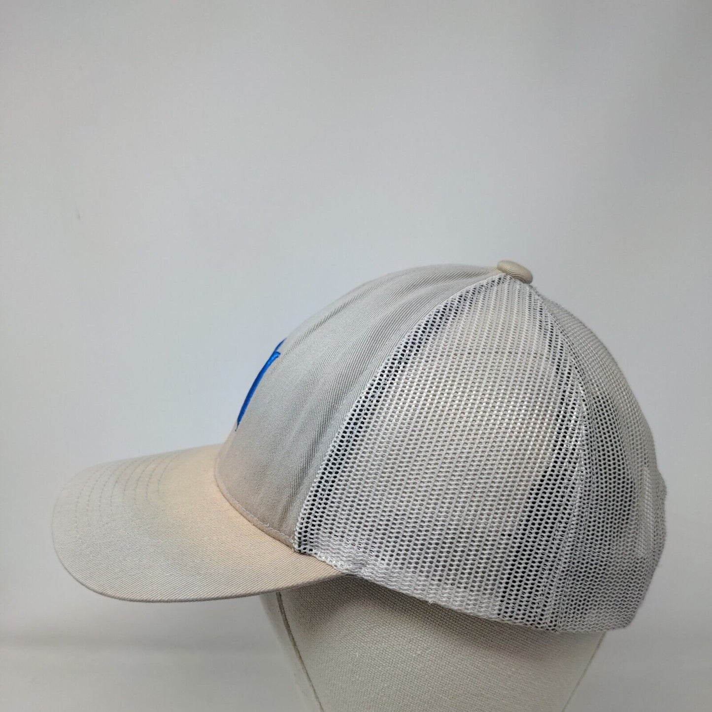 Hurley Snapback Mesh Back Trucker Hat Gray One Size Embroidered Yupoong