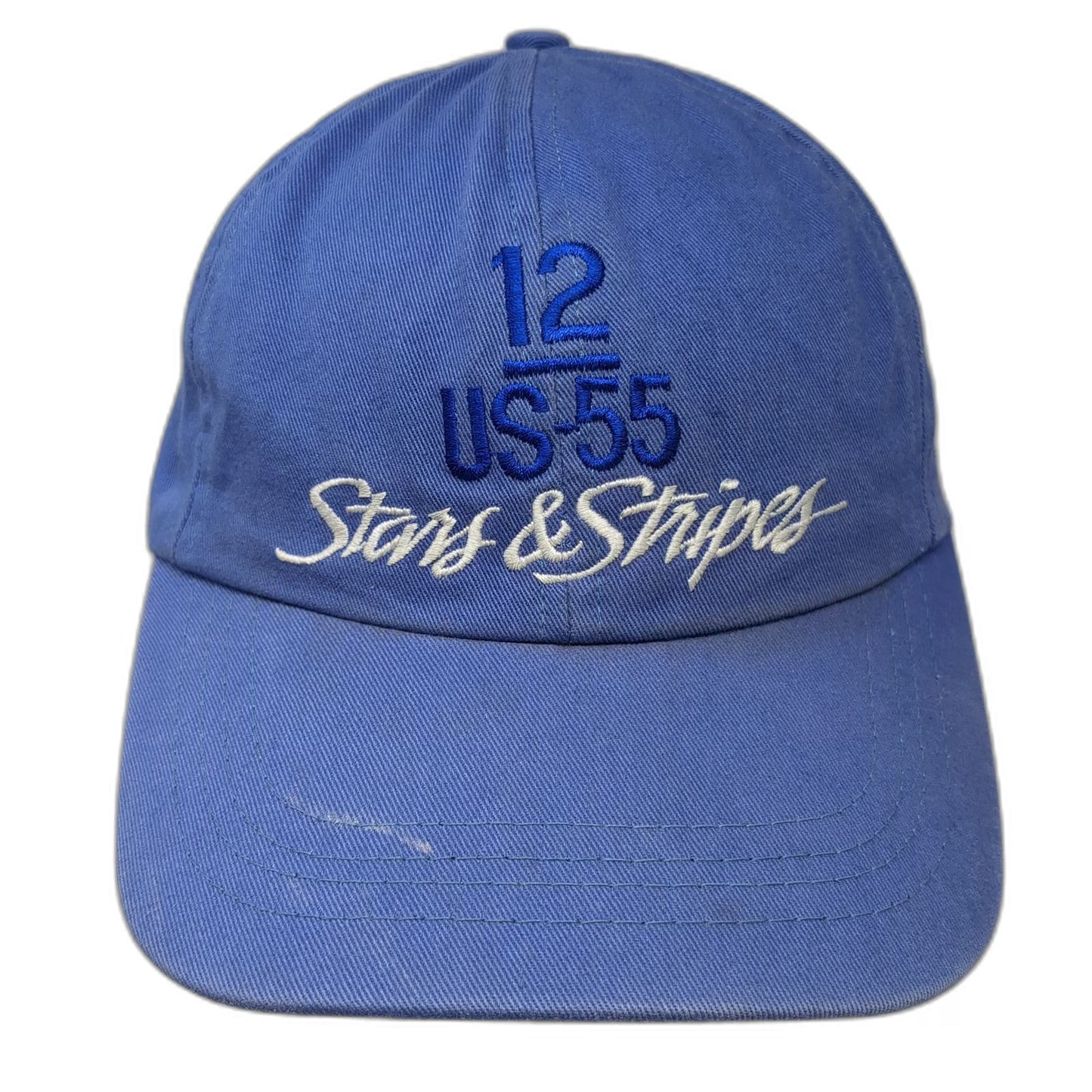 New England Cap Baseball Cap Blue One Size Strapback Hat Stars & Stripes US-55