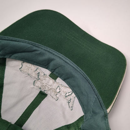 KC Caps Headshot Baseball Cap Green Silver One Size Slideback Camp Bradley Hat