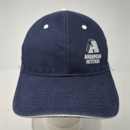 Andersen Hitches Strapback Hat Blue One Size Adjustable Embroidered Otto Cotton