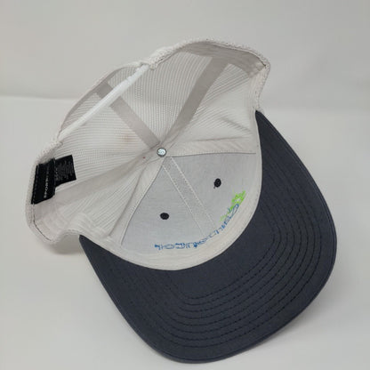 Carpenter Screen Print & Embroidery Snapback Trucker Hat Blue OSFA Sport-Tek