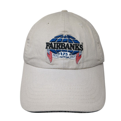Fairbanks 175 1830-2005 Slideback Hat Tan One Size Adjustable Embroidered Cotton