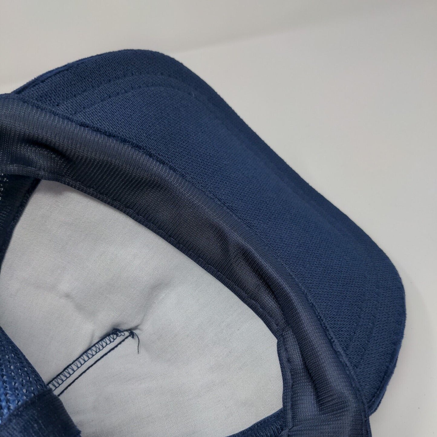 The Chicago Connection The Better Pizza Trucker Hat Blue OSFA Corduroy Mesh Back