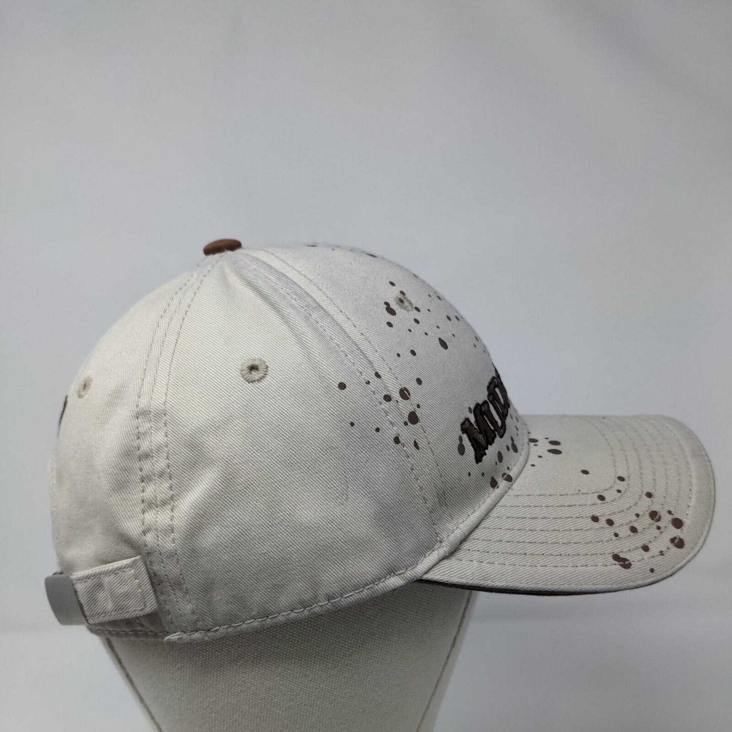 Mudslinger Slideback Hat Tan OSFA Adjustable Embroidered 6 Panel Jeep Workwear