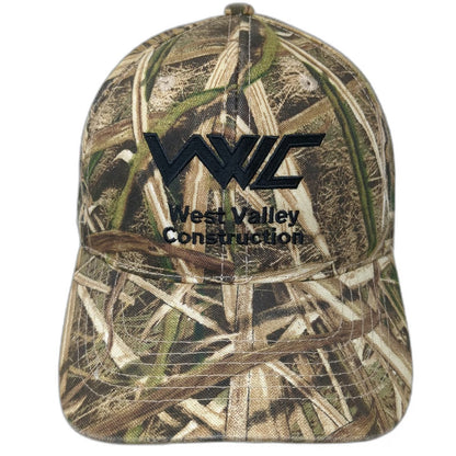 Outdoor Cap Snapback Brown One Size Camo West Valley Construction Logo hat