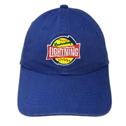 Outdoor Cap Baseball Cap Blue One Size Londonderry Lightning Softball Sports hat
