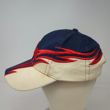 Blue Beige Red Baseball Cap One Size Puerto Rico Flag Embroidery Strapback Hat