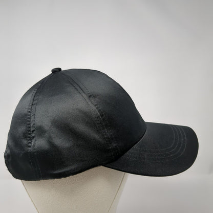 David And Young Strapback Hat Black One Size Adjustable Blank 6 Panel