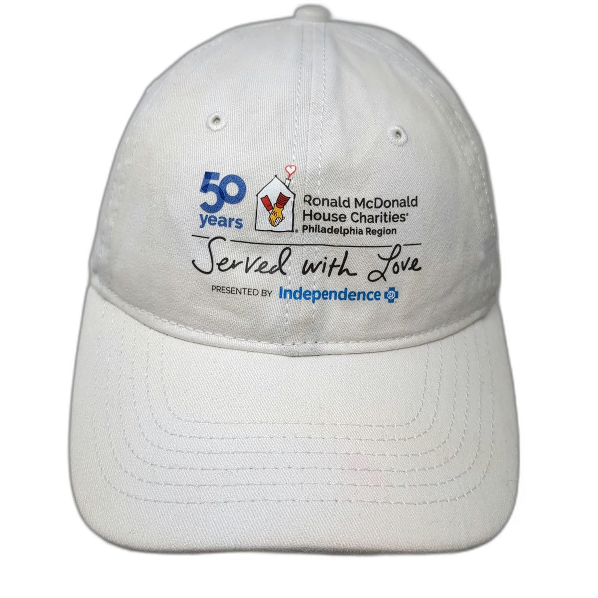 Unbranded Baseball Cap White One Size RMHC Philadelphia 50th Anniversary Hat