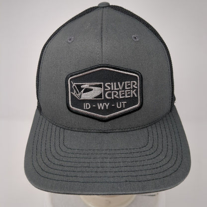 Silver Creek ID-WY-UT Snapback Trucker Hat Gray One Size Mesh Back Richardson