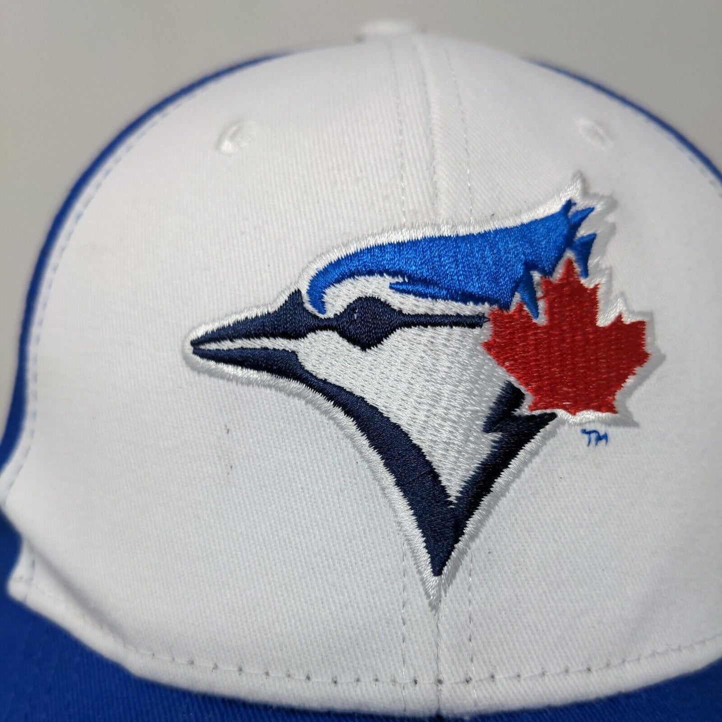 Toronto Blue Jays Men's Strapback Hat Blue Adjustable Embroidered Logo Cotton