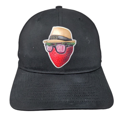 Cool Strawberry Snapback Hat Black M/L Embroidered Richardson Pro 212