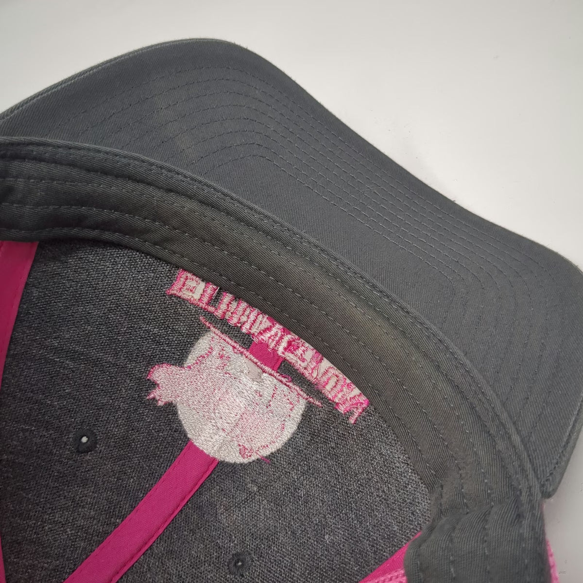 Richardson 112 Trucker Hat Gray Pink Pig Ethington Show Hogs Mesh Back One Size