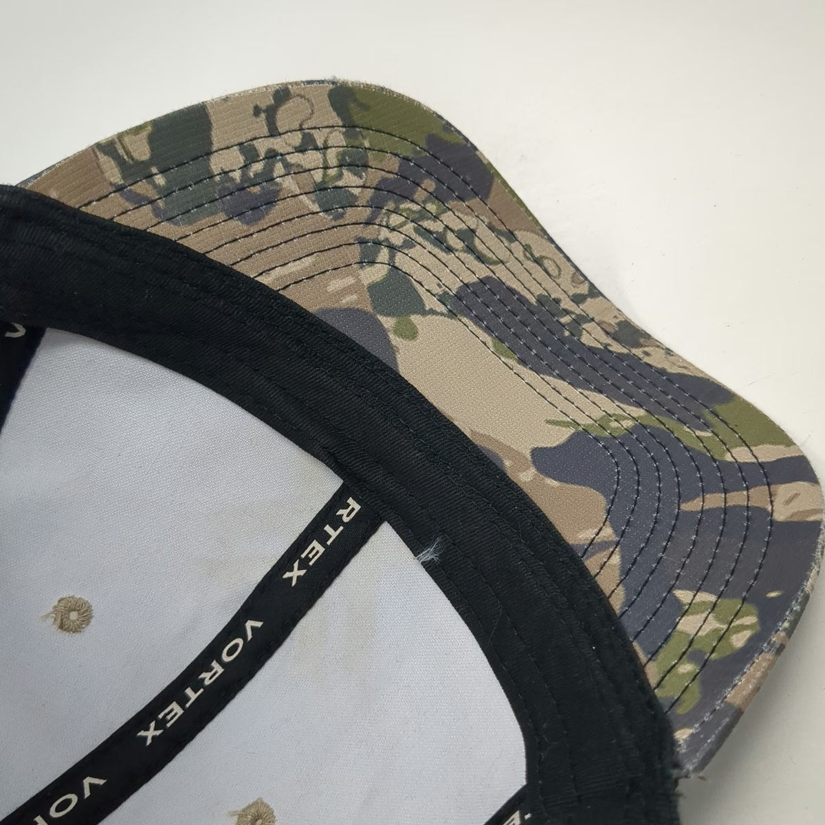 Vortex Trucker Hat Brown Camo One Size Mesh Back Snapback Optics Hunting Logo