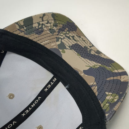 Vortex Trucker Hat Brown Camo One Size Mesh Back Snapback Optics Hunting Logo