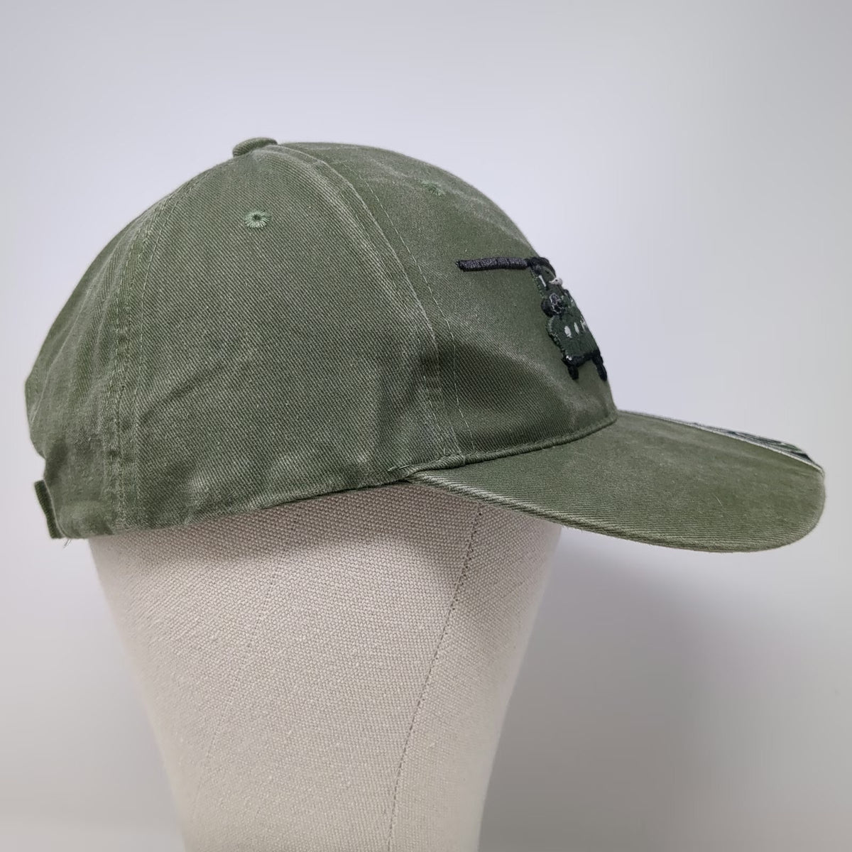 Eagle Crest CH-47 Chinook Helicopter Baseball Cap Green One Size Strapback Hat
