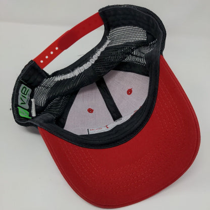 Valley Country Store Snapback Mesh Back Trucker Hat Red OSFA Colorblock