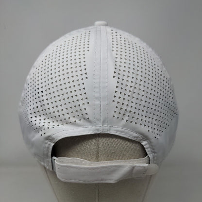 Valencia Trails Racquet Club Strapback Hat White OSFM Laser Cut New Era