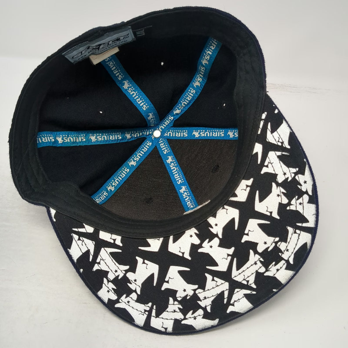 Select Design Baseball Cap Blue XL Sirius Satellite Radio Dog Mascot Fitted Hat