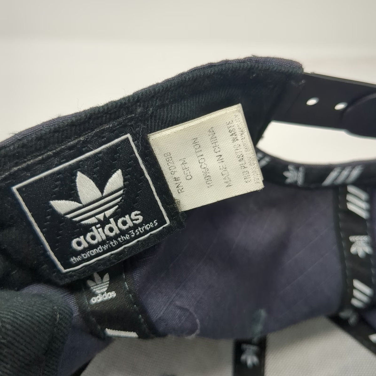 Adidas Snapback Blue One Size Hat Trefoil Logo Embroidered Adjustable OSFM