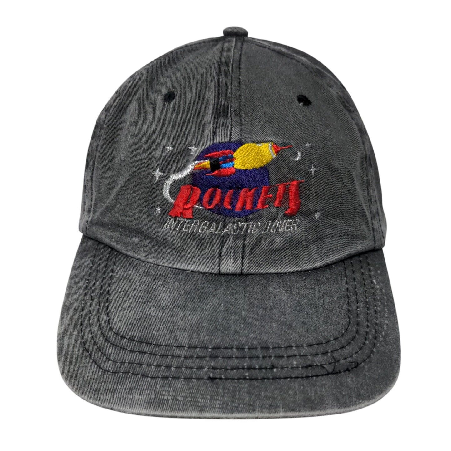 Rocket Intergalactic Diner Slideback Hat Gray One Size Adjustable Port Authority