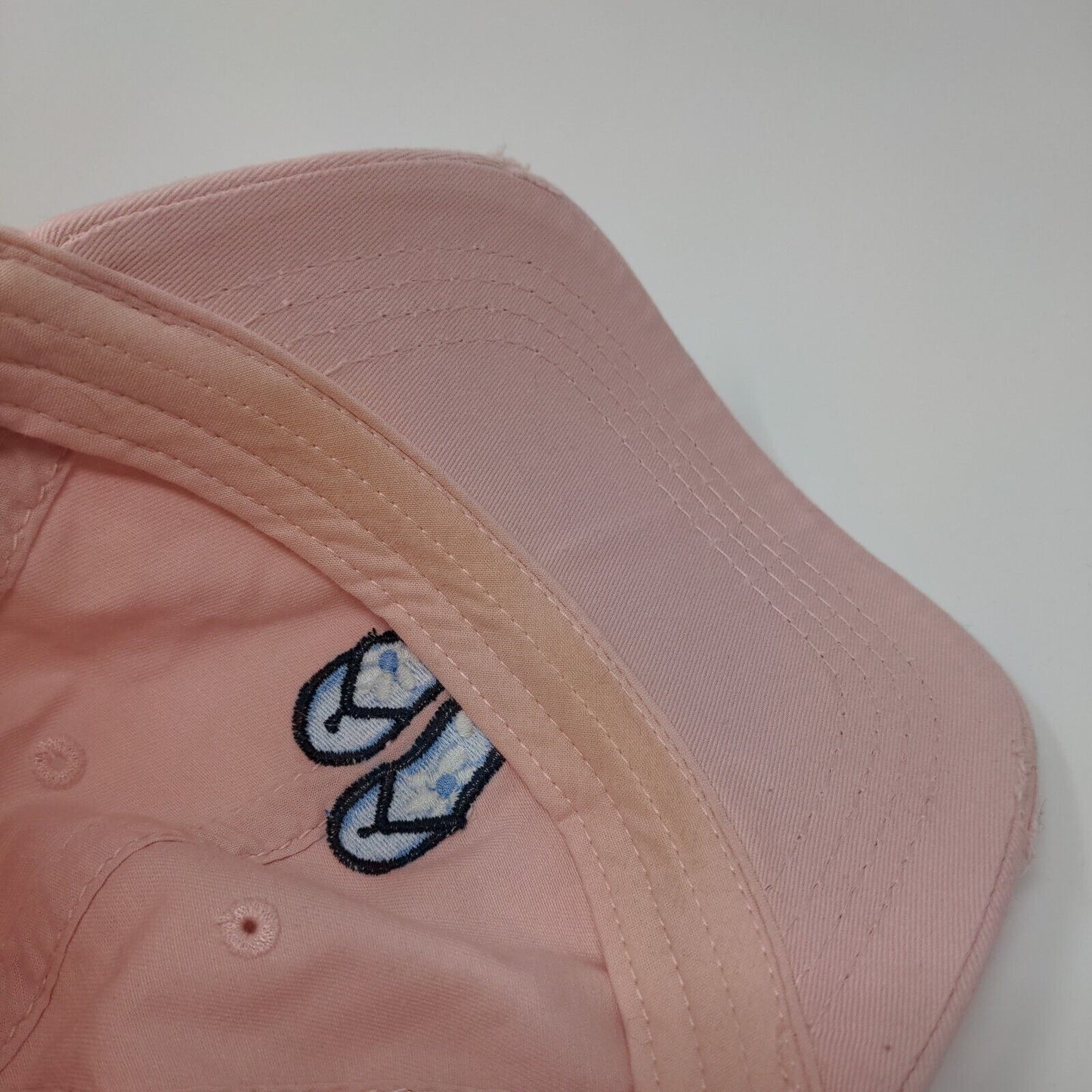 Life Is Good Flip Flops Chill Slideback Hat Pink One Size Embroidered