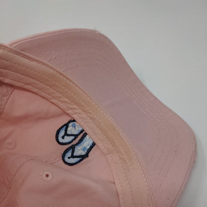 Life Is Good Flip Flops Chill Slideback Hat Pink One Size Embroidered