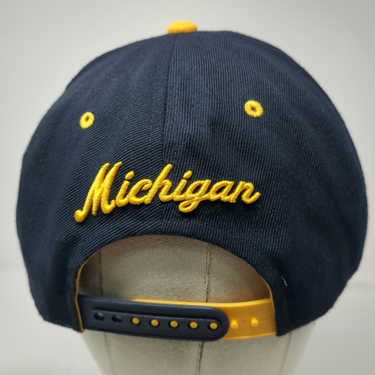 Zephyr Michigan Wolverines NCAA Snapback Hat Blue Yellow One Size Script M Logo