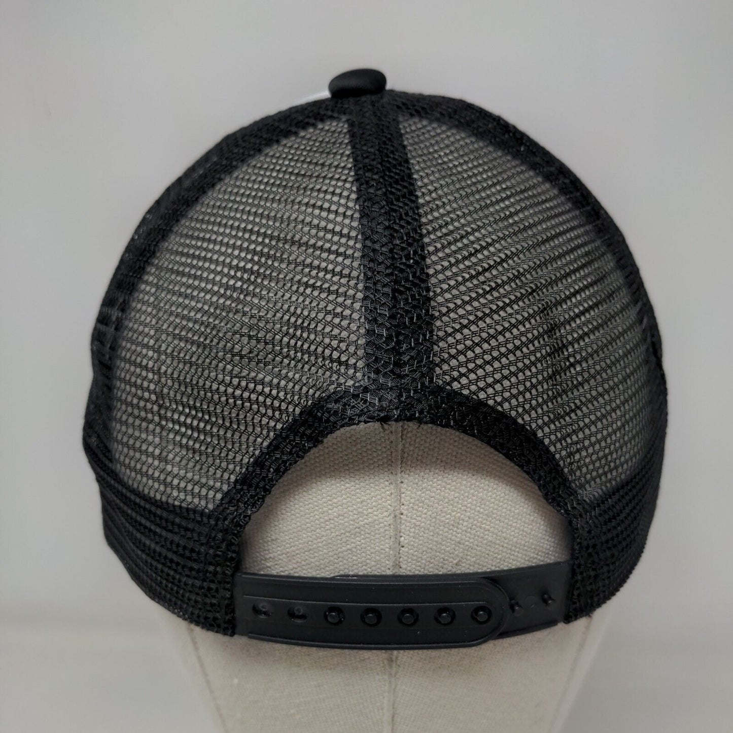 Find Snapback Mesh Back Rope Trucker Hat Black One Size Embroidered