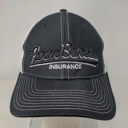 Farm Bureau Insurance Snapback Mesh Back Trucker Hat Black One Size